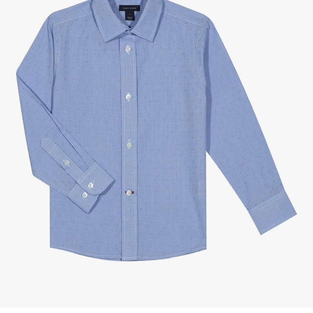 Boy’s Blue Button-Up Shirt